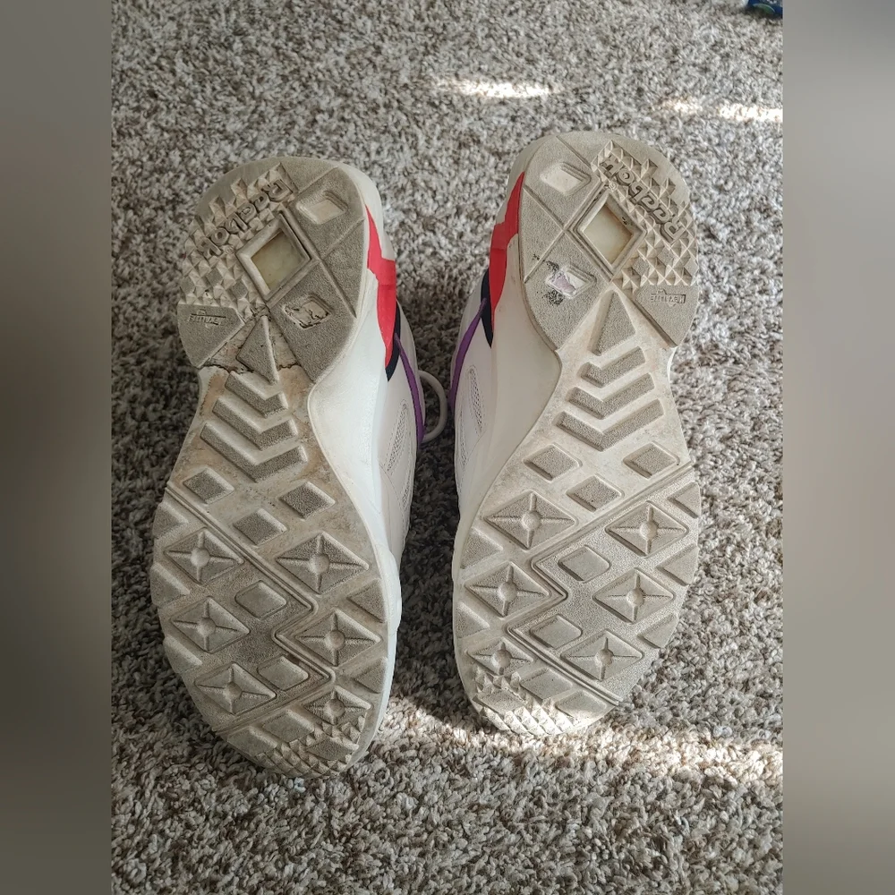 Reebok Classic Aztrek Double Mix Sneakers Women's Size 8 White Retro Chunky Shoe